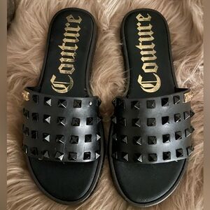 Juicy Couture Black Slides